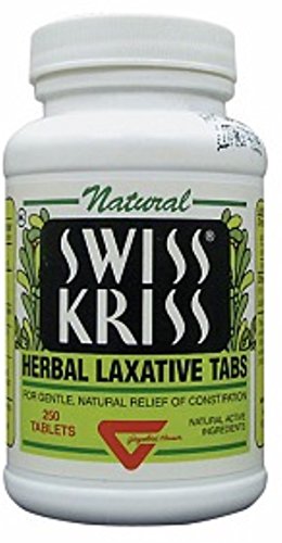Swiss Kriss Herbal Laxative, Tablets 250 ea (Pack of 7)7